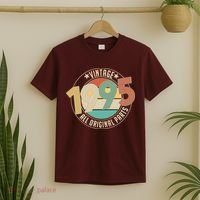 Vintage Emblem All Original Parts 1995 30th Birthday T-Shirt thumb 2