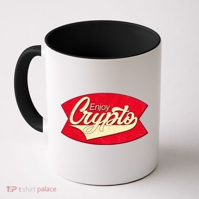 Vintage Enjoy Crypto Cola Drink Cryptocurrency Bitcoin Coffee Mug