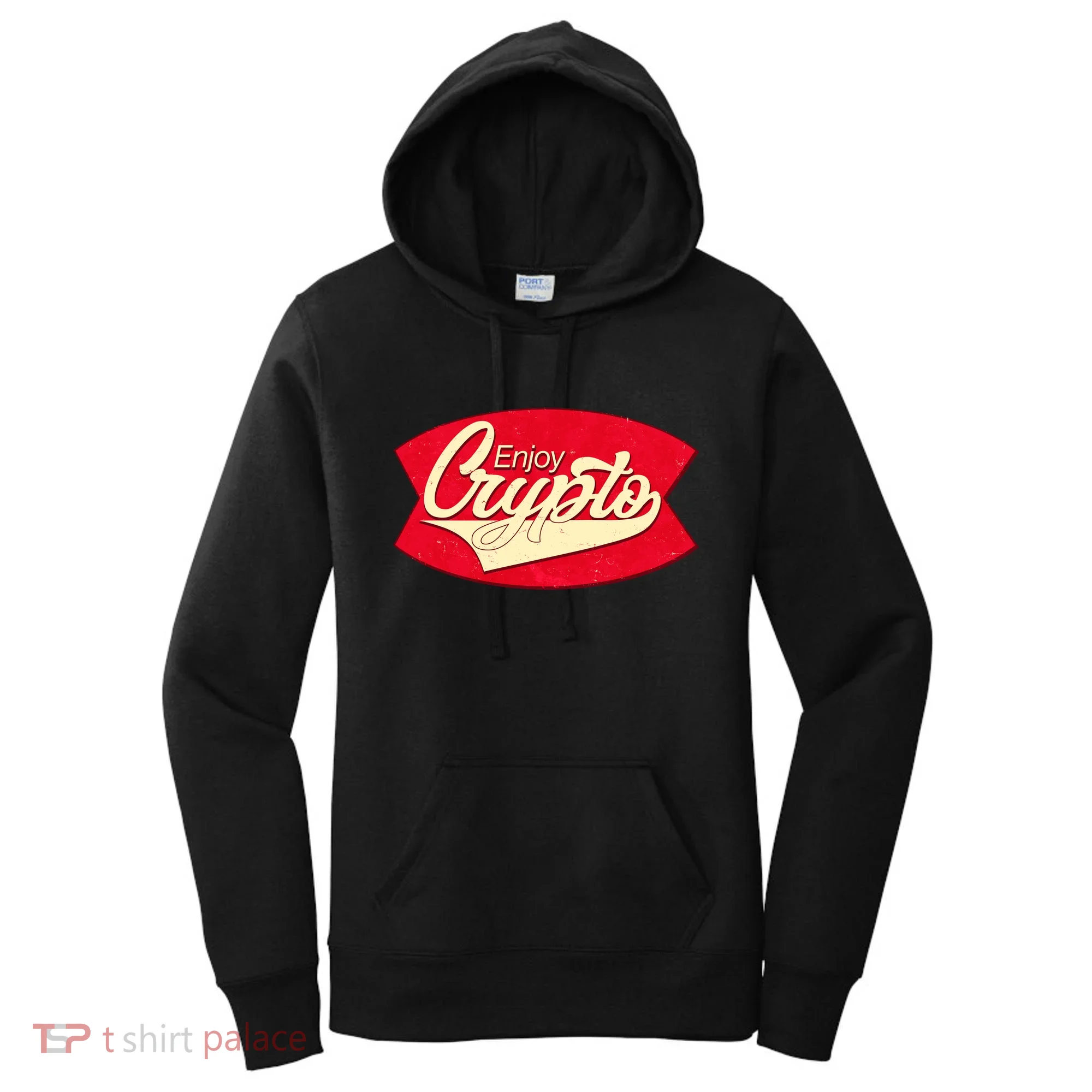 Vintage Enjoy Crypto Cola Drink Cryptocurrency Bitcoin Women's Hoodie