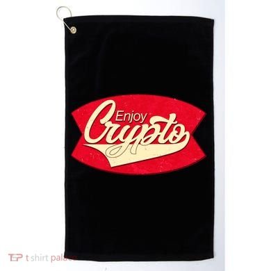 Vintage Enjoy Crypto Cola Drink Cryptocurrency Bitcoin Golf Towel
