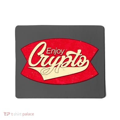 Vintage Enjoy Crypto Cola Drink Cryptocurrency Bitcoin Mousepad