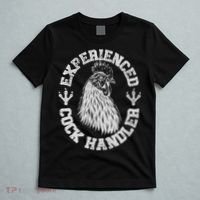 Vintage Experienced Cock Handler Funny Chicken Farmer Humor T-Shirt thumb 5