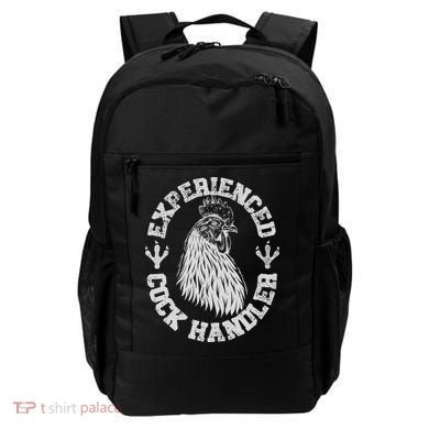 Vintage Experienced Cock Handler Funny Chicken Farmer Humor Backpack