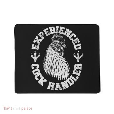 Vintage Experienced Cock Handler Funny Chicken Farmer Humor Mousepad