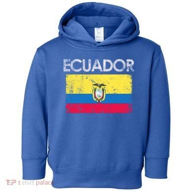 Vintage Ecuador Ecuadorian Flag Pride Gift Cool Gift Toddler Hoodie
