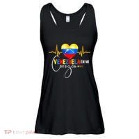 Venezuela En El Corazon Venezuelan Venezuela Flag Latin Ladies Essential Flowy Tank thumb 0