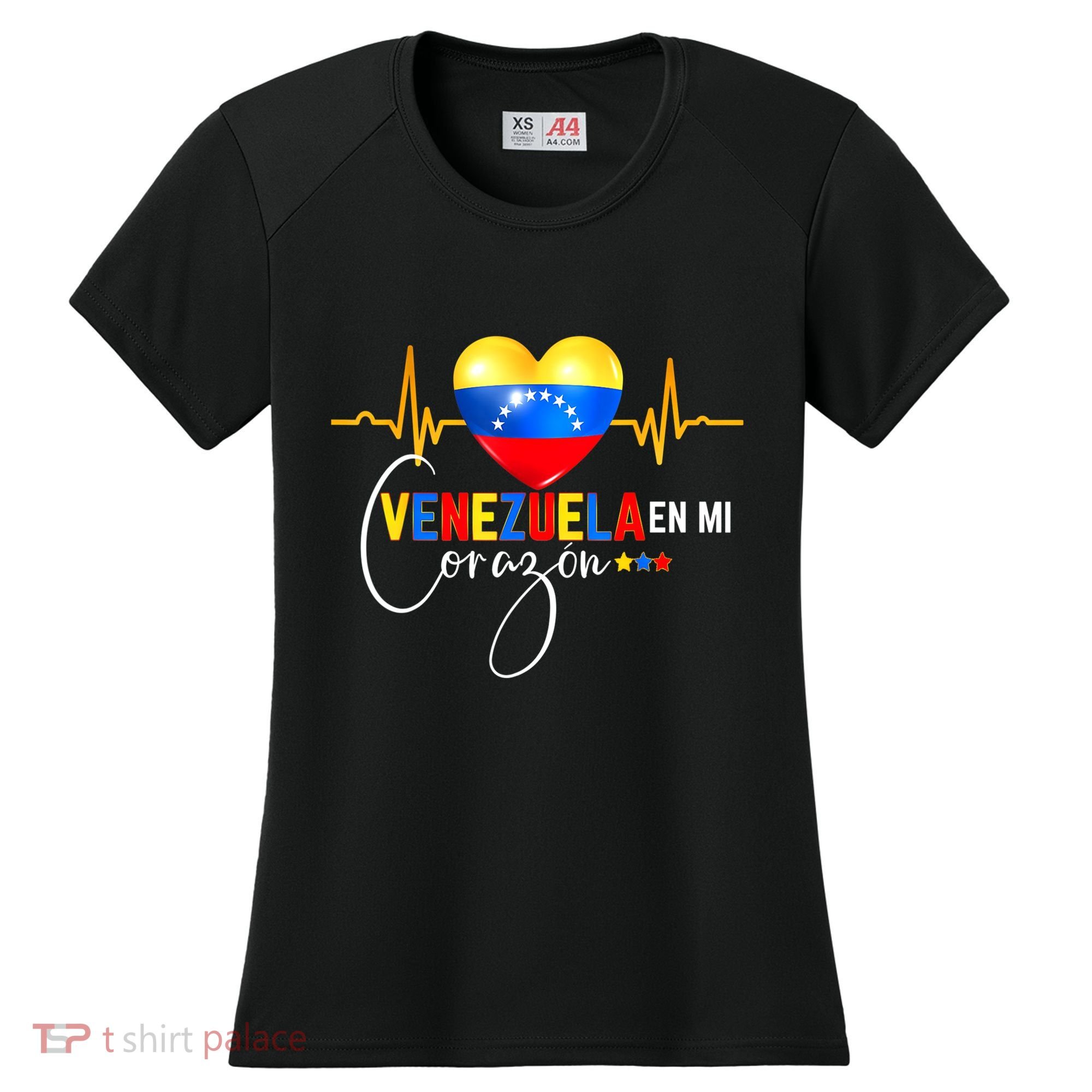 Venezuela En El Corazon Venezuelan Venezuela Flag Latin Women's Cooling Performance Crew T-Shirt
