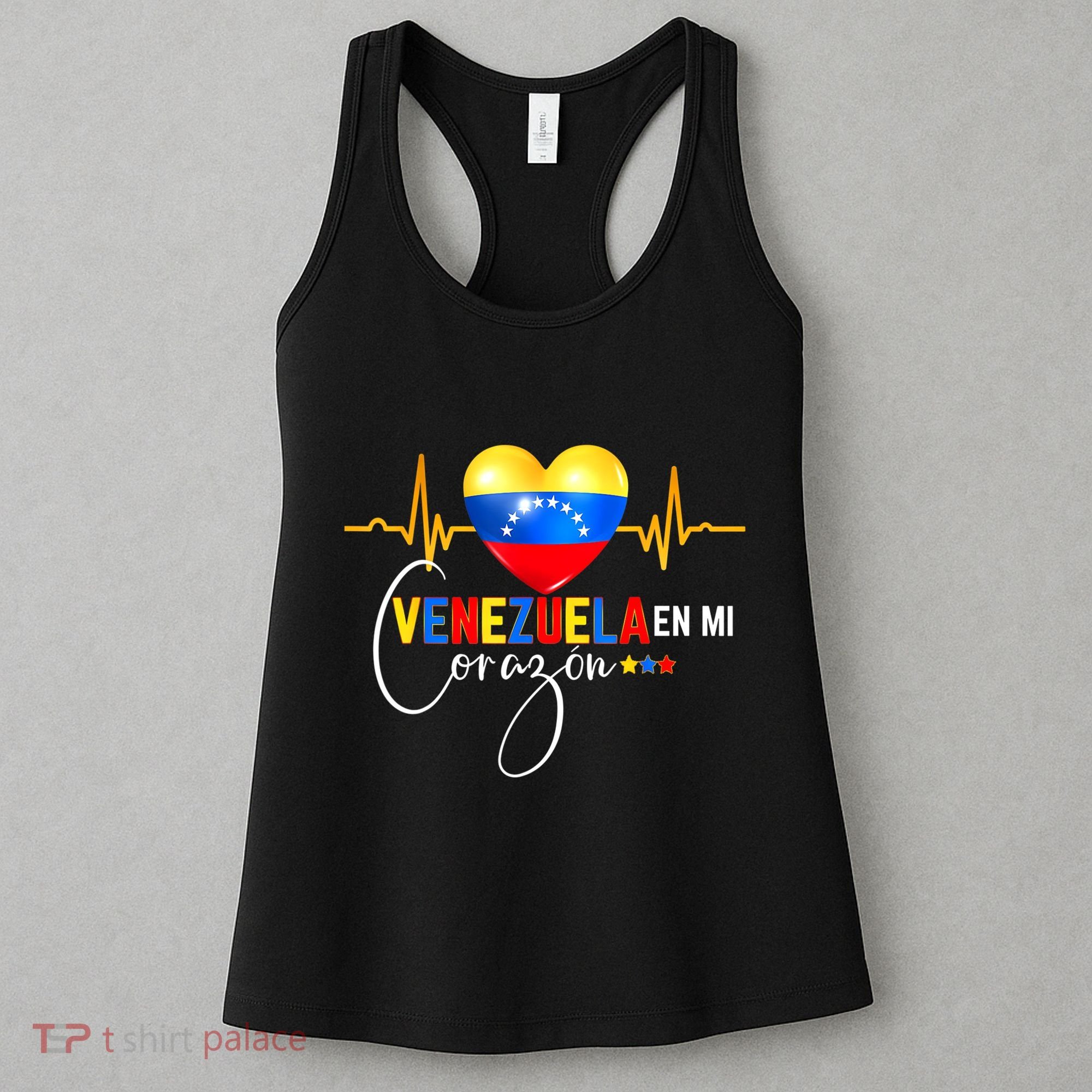 Venezuela En El Corazon Venezuelan Venezuela Flag Latin Women's Tank Top