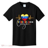 Venezuela En El Corazon Venezuelan Venezuela Flag Latin Kids T-Shirt thumb 0