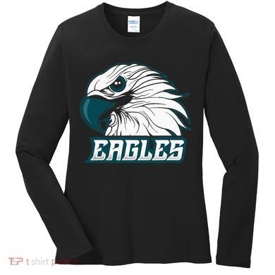 Vintage Eagles Flying Bird Inspirational Women's Long Sleeve Shirt