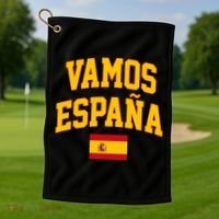 Vamos Espana Flag Spain Pride Spanish Golf Towel thumb 1