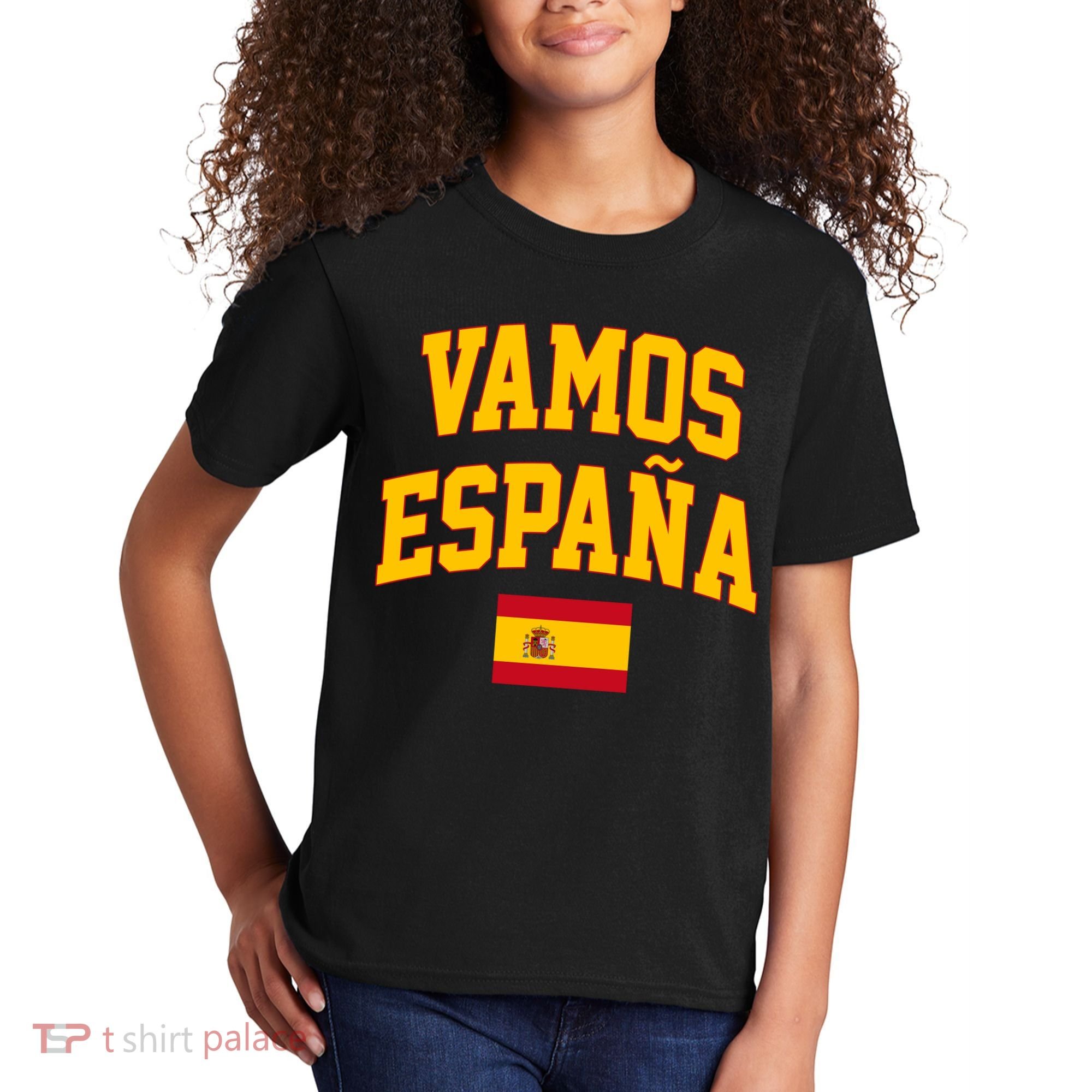 Vamos Espana Flag Spain Pride Spanish Kids T-Shirt