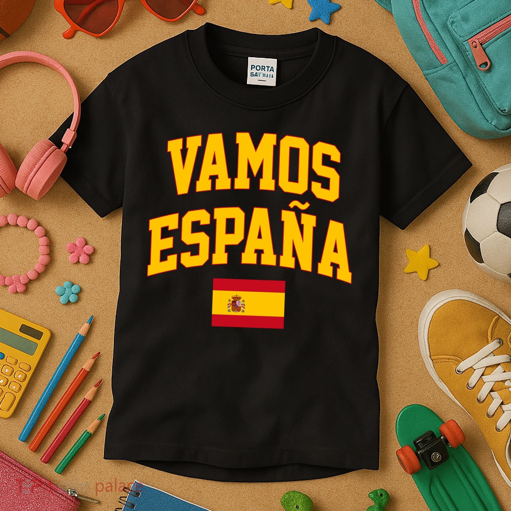 Vamos Espana Flag Spain Pride Spanish Kids T-Shirt