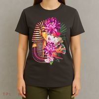 Vintage Exotic Flowers Floral Pharaoh Mask T-Shirt thumb 4