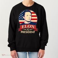 Vote Elon For President Emblem Women's Sweatshirt thumb 0