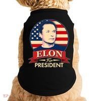 Vote Elon For President Emblem Doggie Tank thumb 0