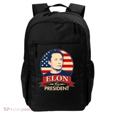 Vote Elon For President Emblem Backpack