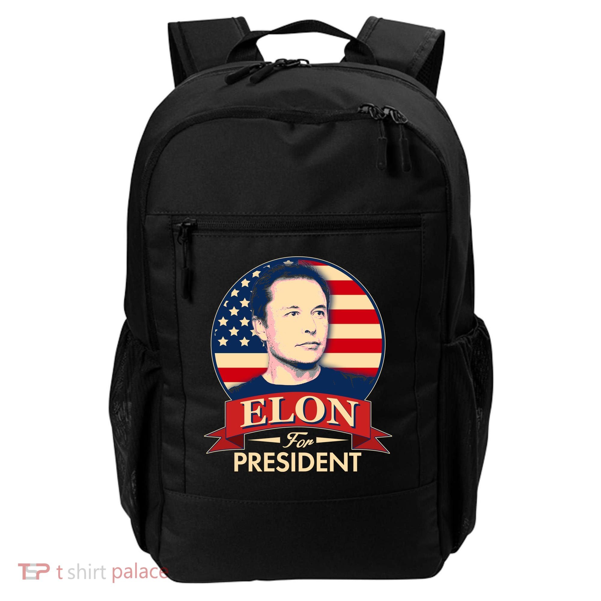 Vote Elon For President Emblem Backpack