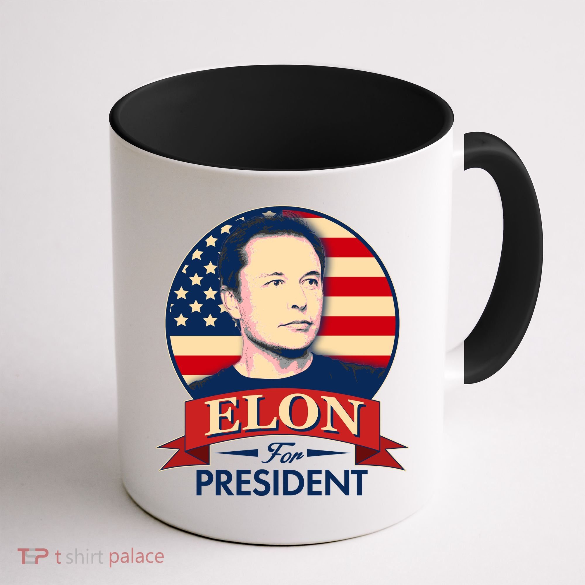 Vote Elon For President Emblem Coffee Mug
