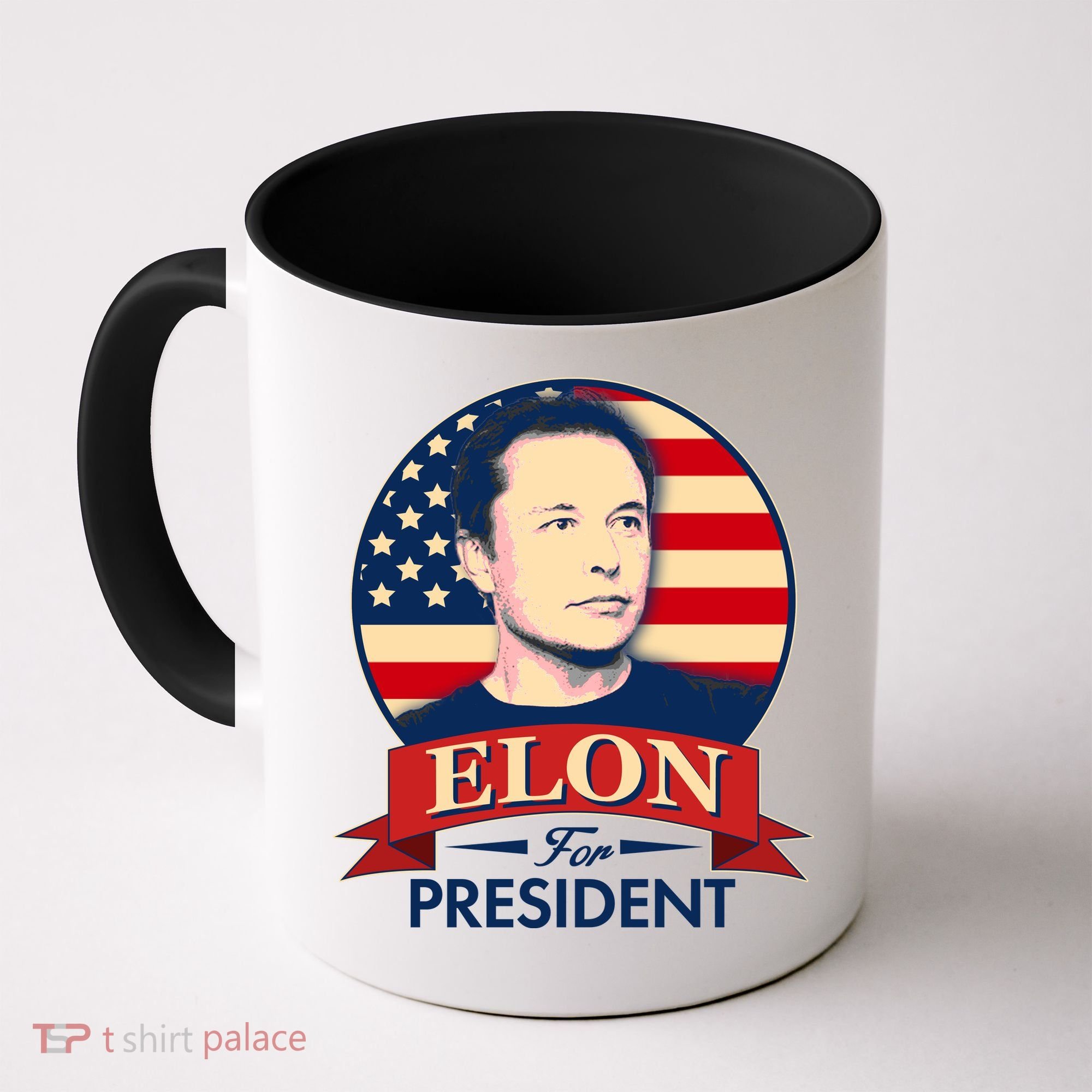 Vote Elon For President Emblem Coffee Mug