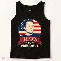 Vote Elon For President Emblem Tank Top thumb 2