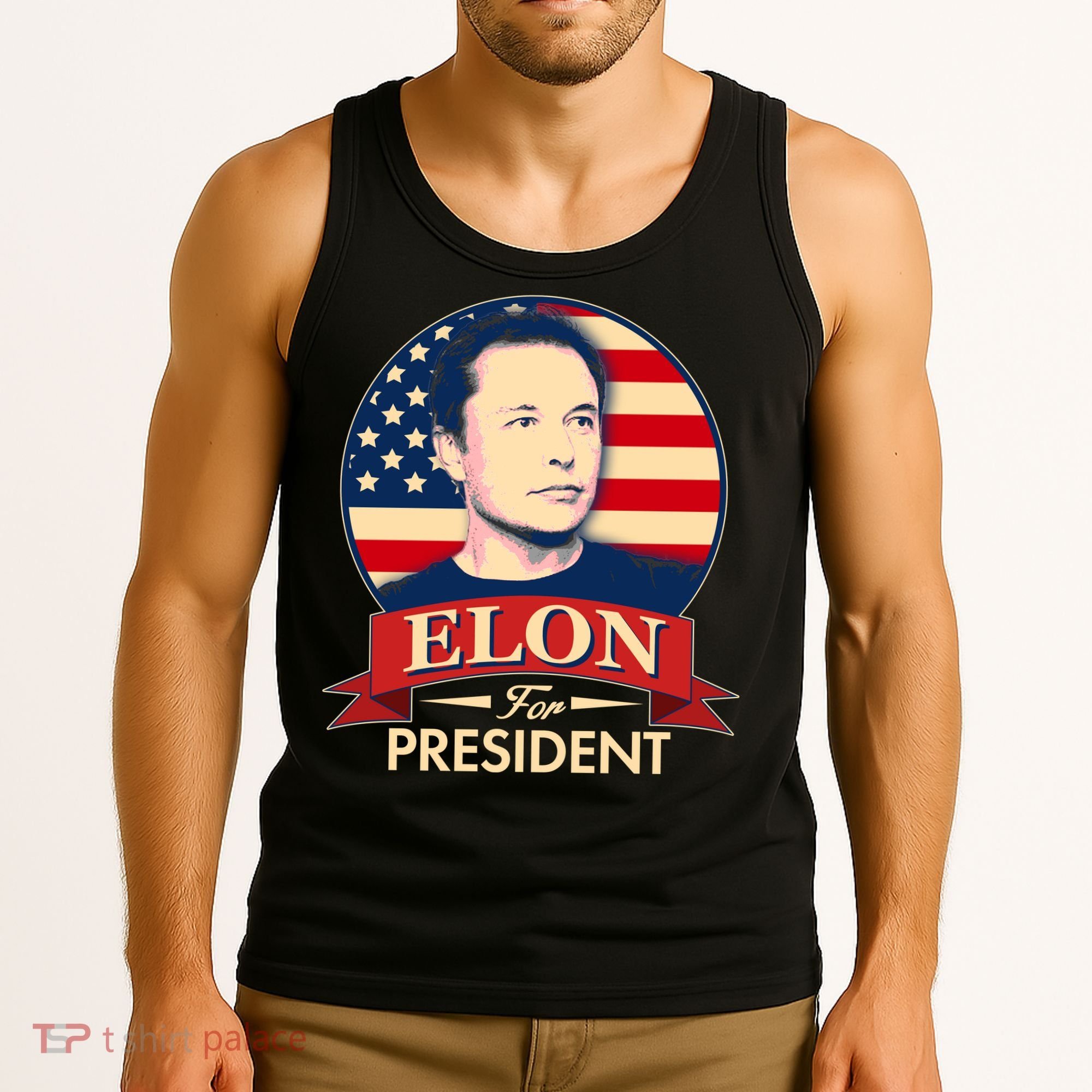 Vote Elon For President Emblem Tank Top