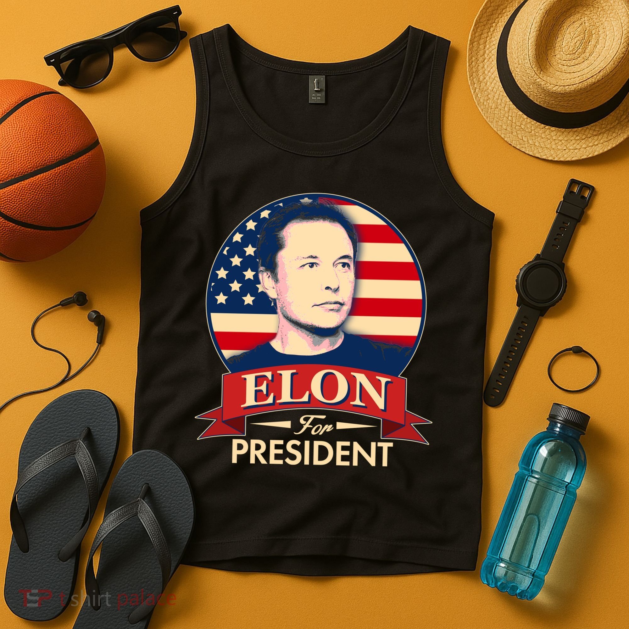 Vote Elon For President Emblem Tank Top