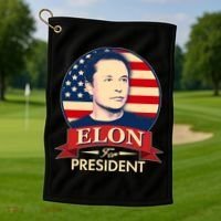 Vote Elon For President Emblem Golf Towel thumb 1