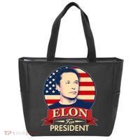 Vote Elon For President Emblem Tote Bag thumb 0