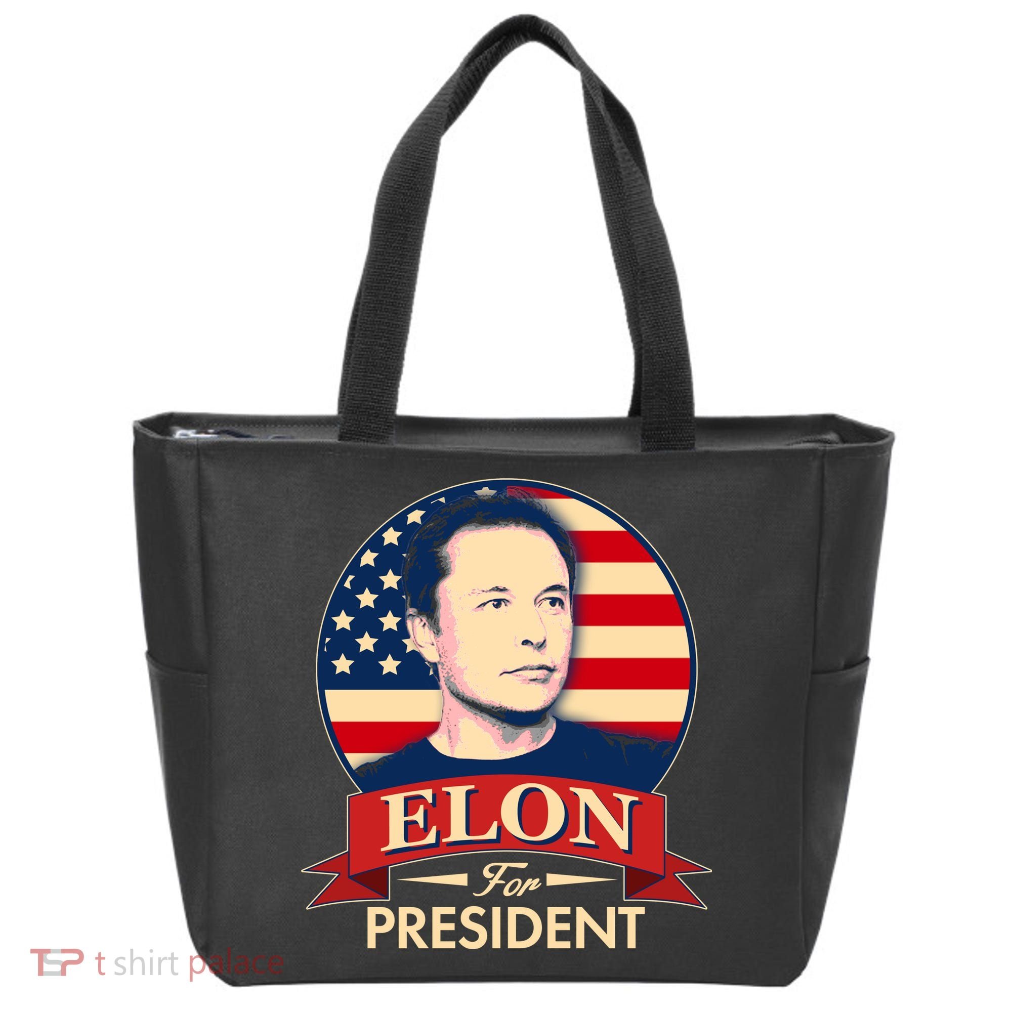 Vote Elon For President Emblem Tote Bag