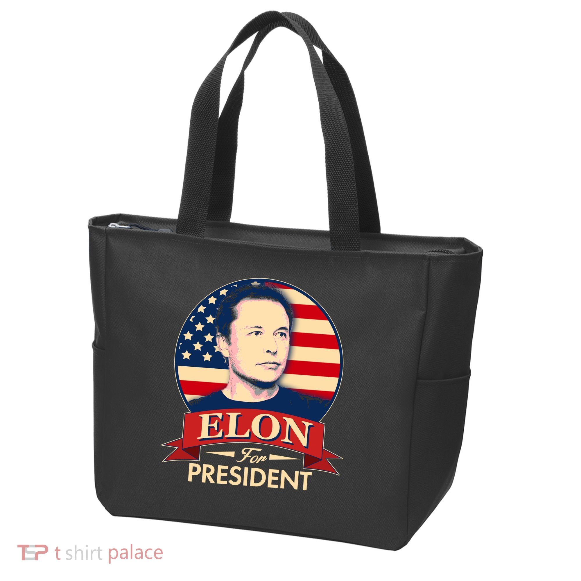 Vote Elon For President Emblem Tote Bag