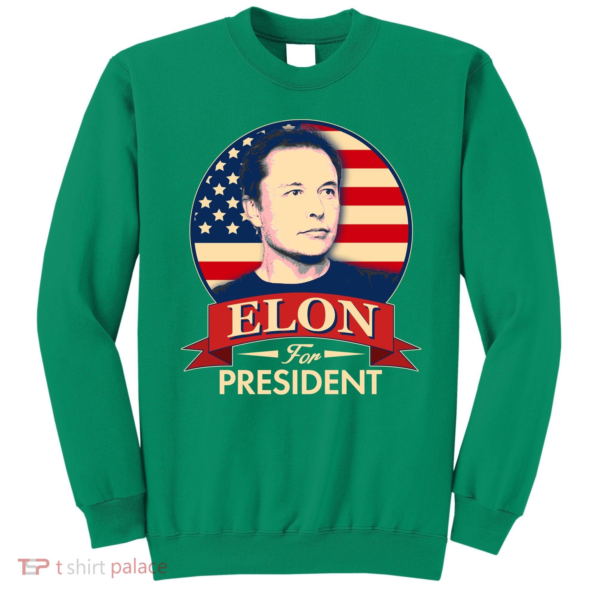 Vote Elon For President Emblem Sweatshirt