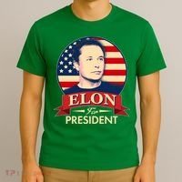 Vote Elon For President Emblem T-Shirt thumb 3