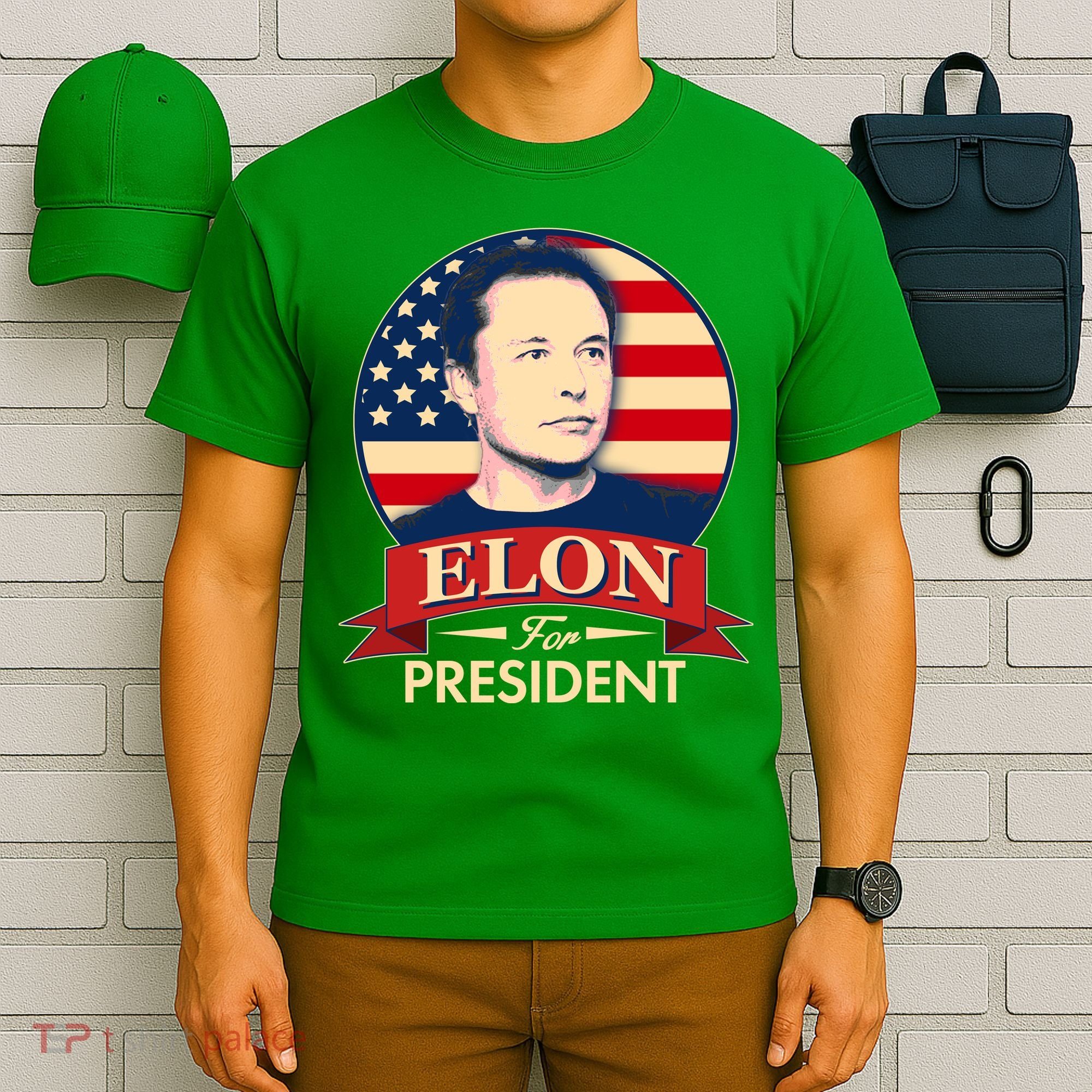 Vote Elon For President Emblem T-Shirt