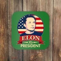 Vote Elon For President Emblem Coaster thumb 0