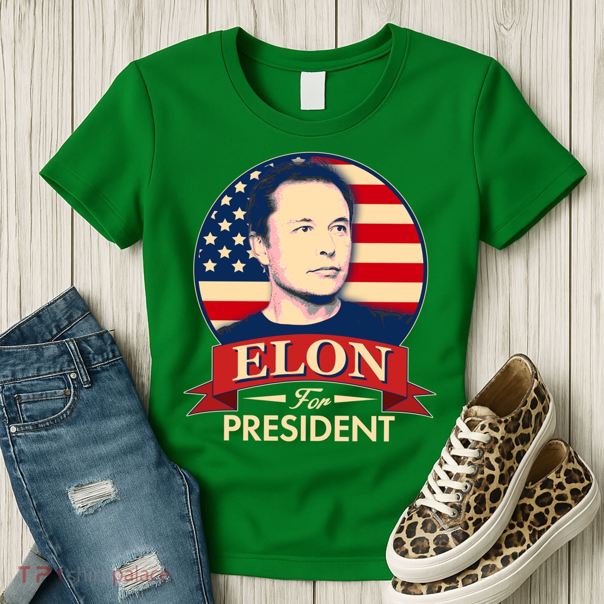 Vote Elon For President Emblem Women's T-Shirt
