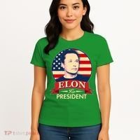Vote Elon For President Emblem Women's T-Shirt thumb 4
