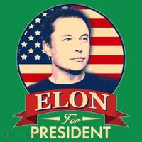 Vote Elon For President Emblem Kids Sweatshirt thumb 2