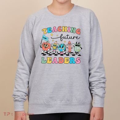 Vintage Educating Future Leaders Cool Teacher Women's Sweatshirt