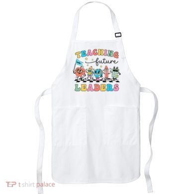 Vintage Educating Future Leaders Cool Teacher Apron