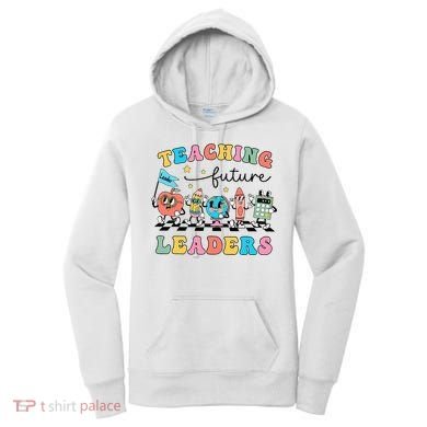 Vintage Educating Future Leaders Cool Teacher Women's Hoodie