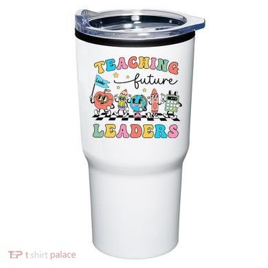 Vintage Educating Future Leaders Cool Teacher Tumbler