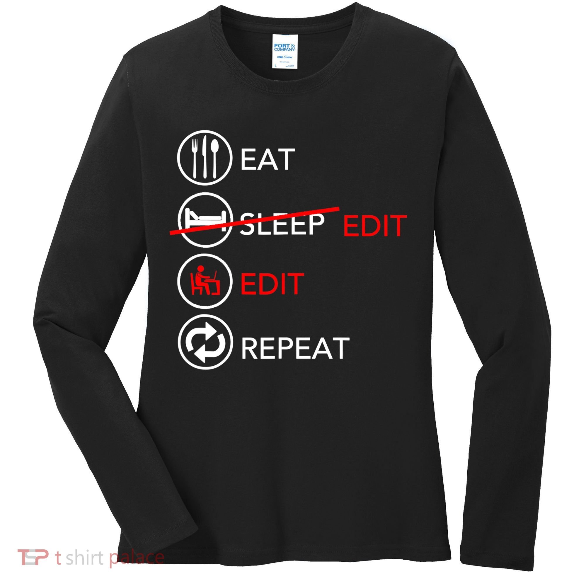 Video Editing Gift Film Making Gift For Video Editor Gift Women's Long Sleeve Shirt