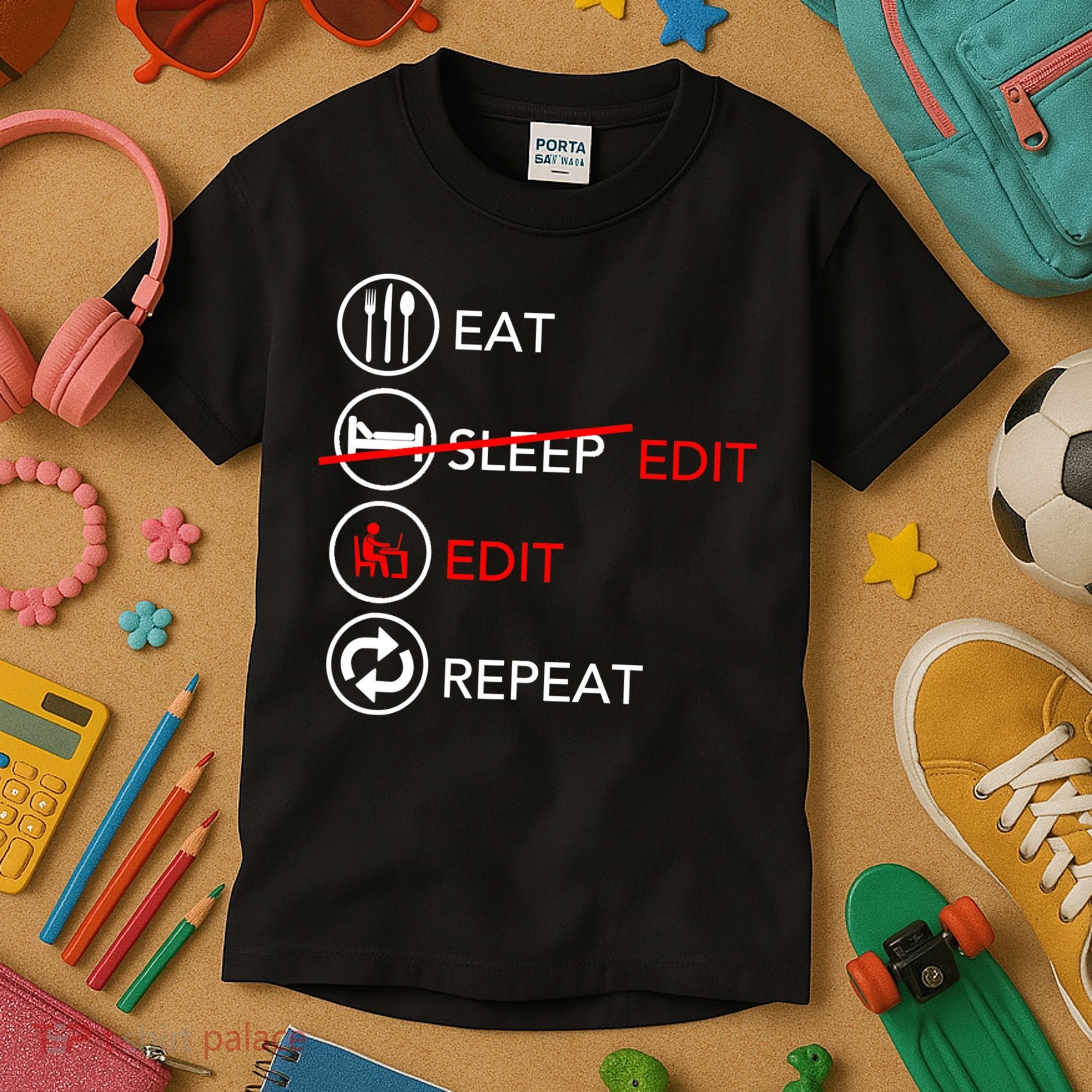Video Editing Gift Film Making Gift For Video Editor Gift Kids T-Shirt
