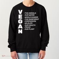 Vegan Because Of Life Women's Sweatshirt thumb 0