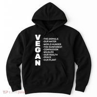 Vegan Because Of Life Hoodie thumb 0