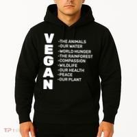 Vegan Because Of Life Hoodie thumb 2