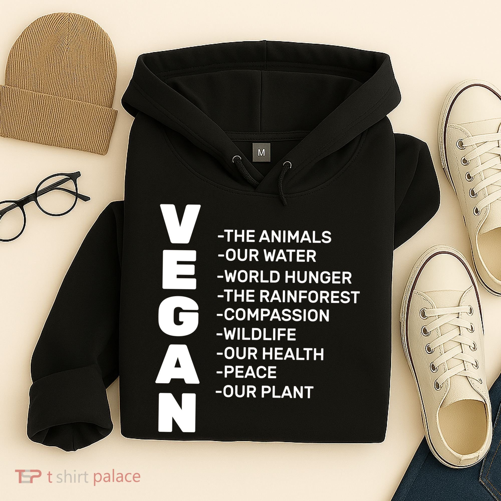 Vegan Because Of Life Hoodie
