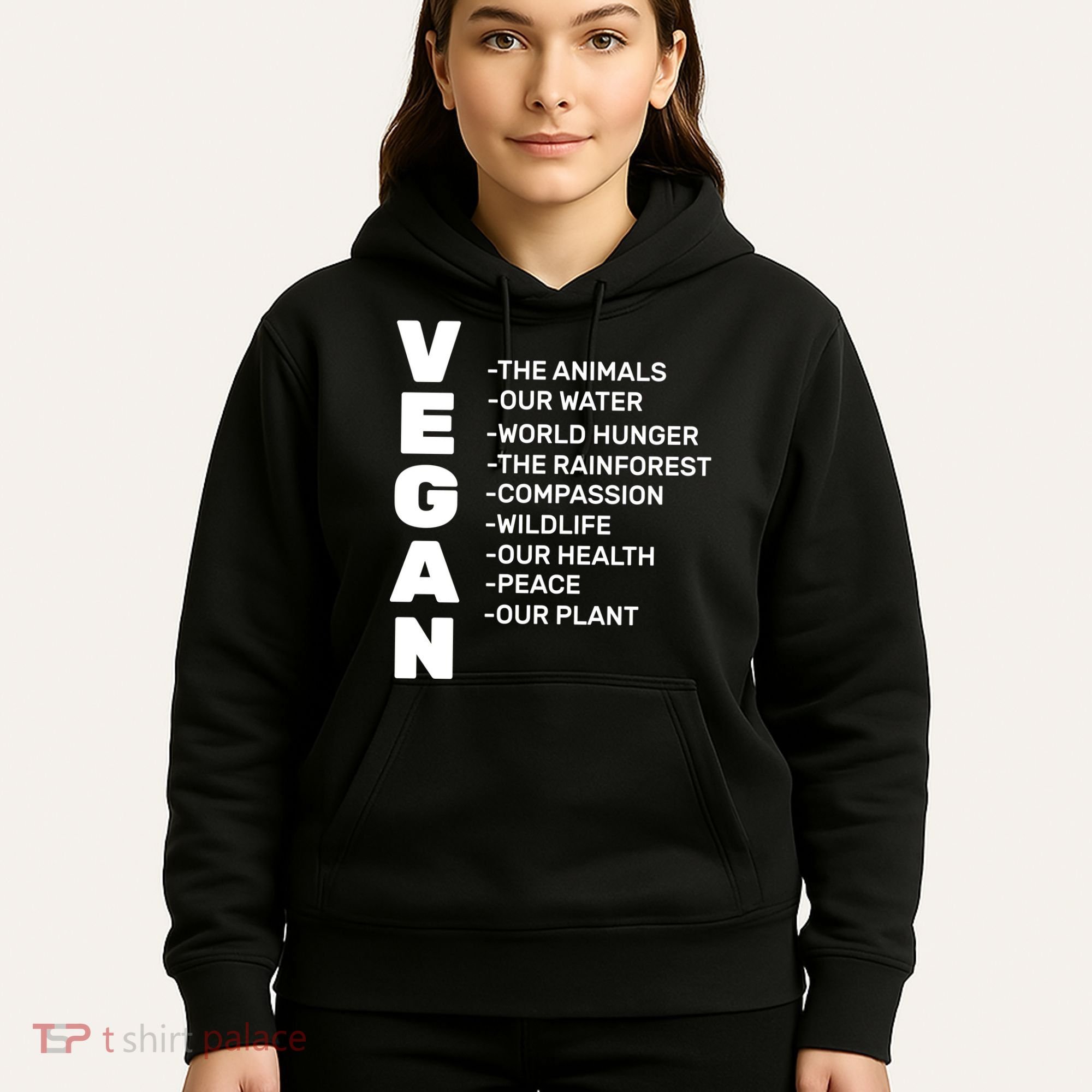 Vegan Because Of Life Hoodie