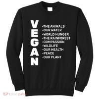 Vegan Because Of Life Sweatshirt thumb 0